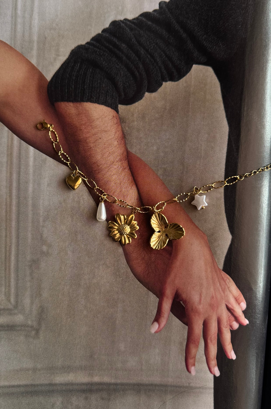 Βραχιόλι Charms Λουλούδια