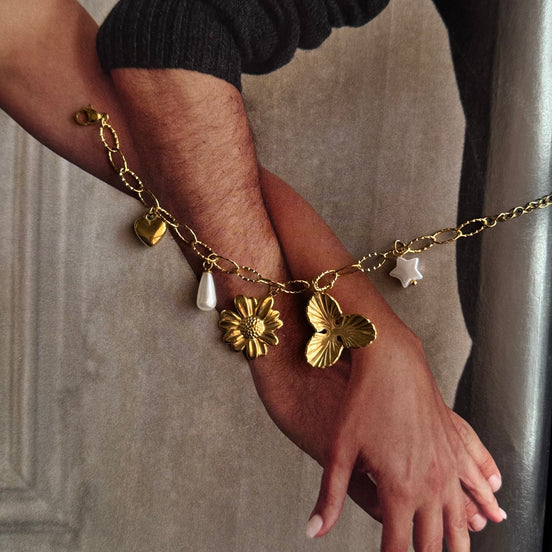Βραχιόλι Charms Λουλούδια