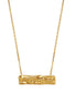 Χρυσό Κολιέ Bar Pendant Textured