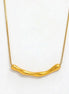 Χρυσό Κολιέ με Organic Pendant