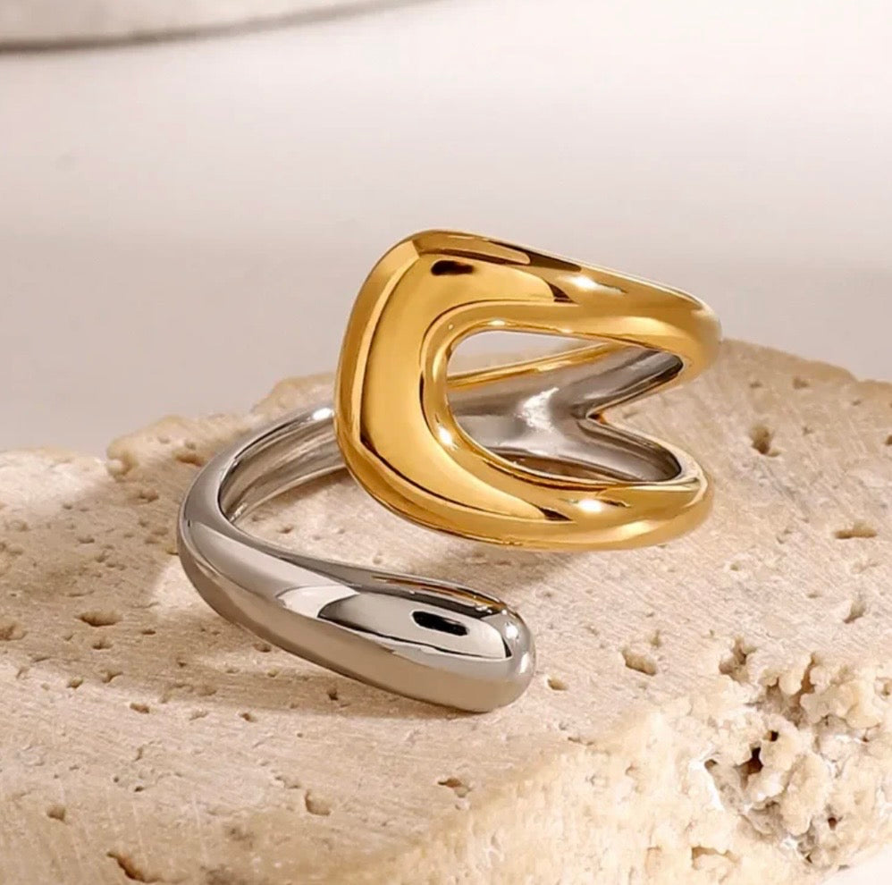 Sculptural Ανοιχτό Δαχτυλίδι