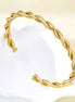 Χρυσό Βραχιόλι Bangle Twisted