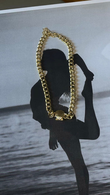 Shell Gold Chain Necklace – Κολιέ Κοχύλι σε Χρυσή Αλυσίδα