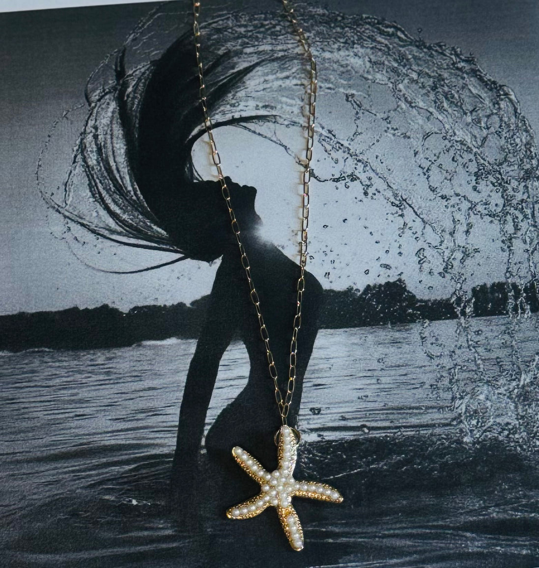Κολιέ Αστερίας Pearl Star – Maxi Pendant