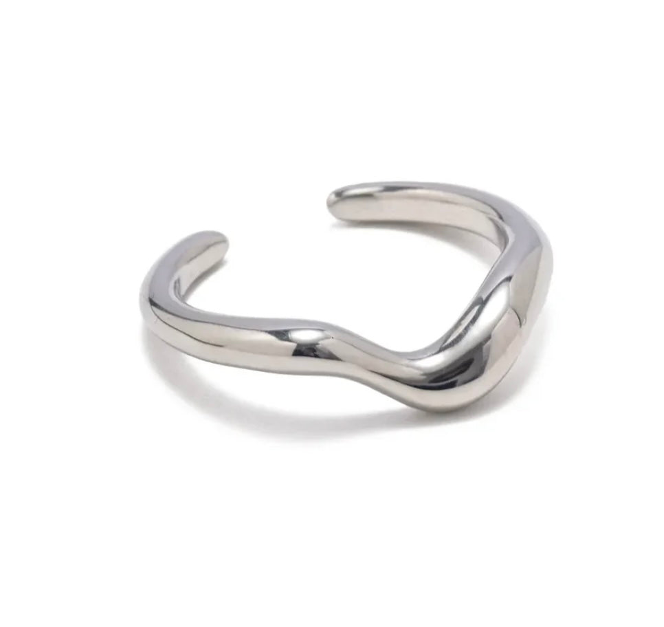 Wave Silver Ring