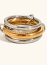 Stacked Two-Tone Ring Set