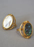 Oval Shell Gold Ring
